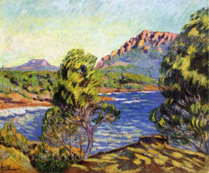 Armand Guillaumin - Agay die Bucht waehrend des Mistral - Agay the Bay during the Mistral